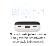 Silver Monkey Powerbank Smart 20 000 mAh 22.5W Biały - 1481433 - zdjęcie 5